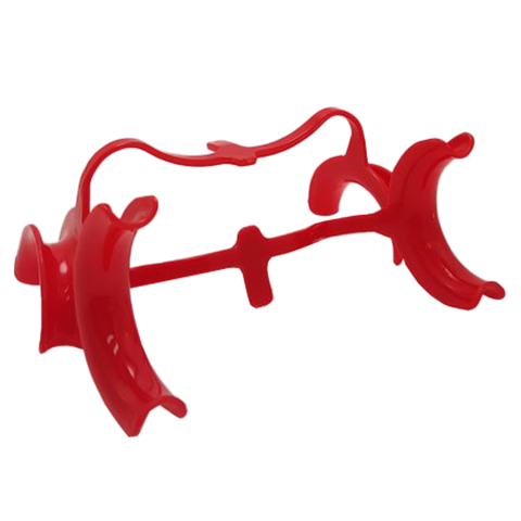 Intraoral Cheek Retractors, Large, Autoclavable to 275F, Red, 10/Pk, EX-9006