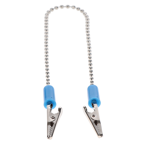 Daisy Chain Bib Clips, Blue, 3/Pk