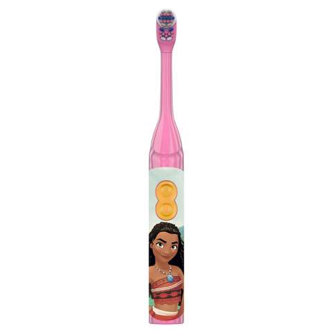 P&G - Disney Moana Princess Battery Toothbrush, Disposable. Includes Duracell Battery, 4/bx (Old Prod #s 80330253, 80292448)
