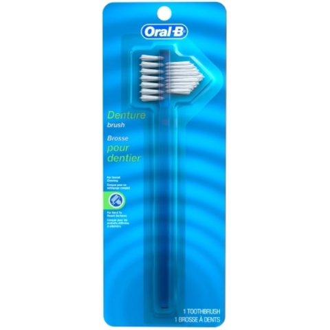 P&G - Oral-B Denture Toothbrush, Hard Blister Card, 6/pk, 72 pk/cs