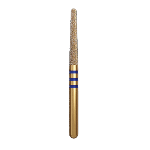 Alpen Z-Rex Diamond Burs, FG, Round End Taper, #850Z, 1.8 mm, Medium, Blue, 60032243