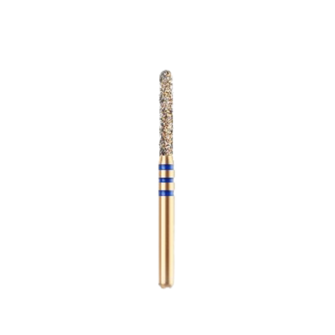 Alpen Z-Rex Diamond Burs, FG, Round End Cylinder, #881Z, 1.4 mm, Medium, Blue, 60032619