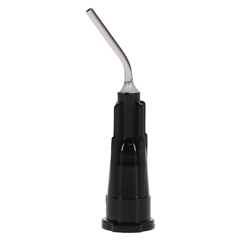 Pre-Bent Applicator Tips, 19 Ga, Black, 100/Pk, 100629