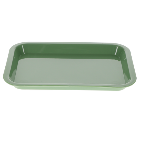 Set-Up Plastic Flat Trays, # F, Mini, Neon Green, 1/Pk, 108157