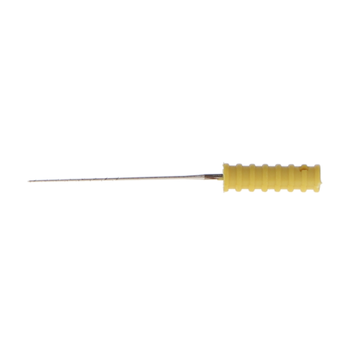 Barbed Broaches, 21 mm, # 2, Sterile, XX-Fine, Yellow, 10/Pk, 400622
