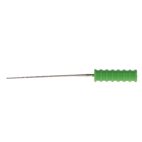 Barbed Broaches, 21 mm, # 5, Sterile, Medium, Green, 10/Pk, 400625