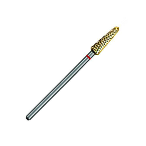 Laboratory Carbide Bur, HP, Universal Cutters, Fine Cross Cut, Red, Round End Taper,  # U079EF, 1/Pk, 8319