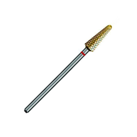 Laboratory Carbide Bur, HP, Universal Cutters, Fine Cross Cut, Red, Round End Taper,  # U079EF, 1/Pk, 8370