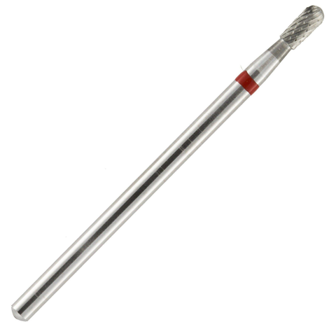 Laboratory Carbide Bur, HP, Universal Cutters, Fine Cross Cut, Red, Pear,  # U077EF, 1/Pk, 8406