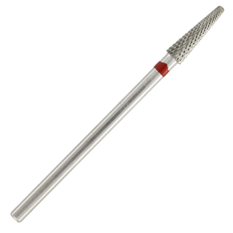 Laboratory Carbide Bur, HP, Universal Cutters, Fine Cross Cut, Red, Round End Taper,  # U079EF, 1/Pk, 8318