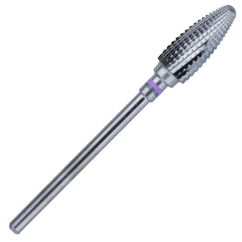 Laboratory Carbide Bur, HP, Universal Cutters, Fine Straight Blade Cross Cut, Triple Purple, Egg,  # U251FST, 1/Pk, 8332