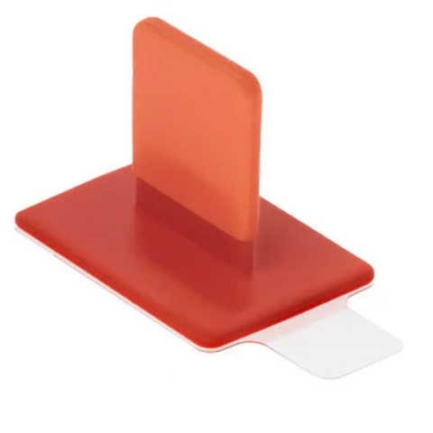 EZ Aim SoftBite Disposable Adhesive Cushioned Bite Tab Holders, Universal Red, 100/pk, 131115