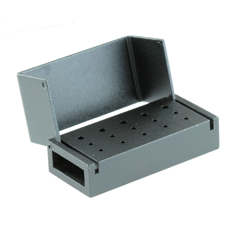 Metal Bur Block, 5RA/10FG, 15-Hole, Blue, 1/Pk, BK-200-B