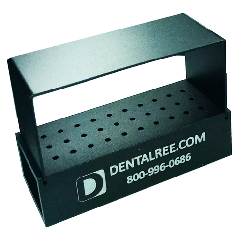 Metal Bur Block, HP, 30-Hole, Black, 1/Pk, BK-700-BK