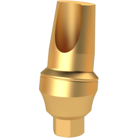 15? Angled Pop Up Titanium Transfer Abutment 9Mm Cone, 2Mm Shoulder
