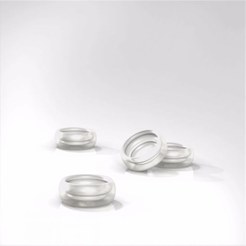 Locator R-Tx Standard Range (4 Pack) White - Insert Retention Strength: High | Replacement Implant Attachment System, 30004-01-Sb