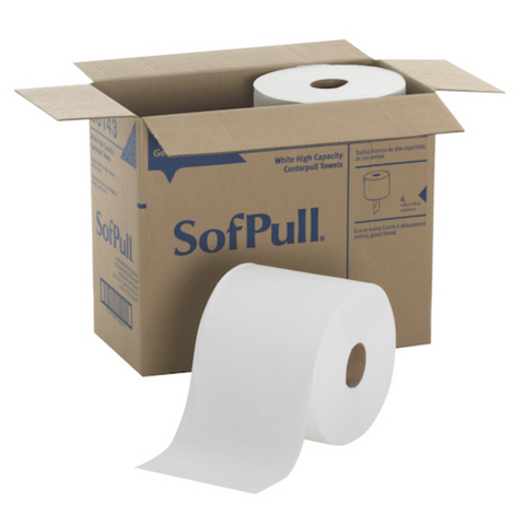 Premium High Capacity Centerpull Towels, White, 7.800" (W) x 14.800" (L) Sheets, 567sht/rl
