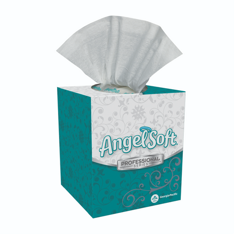 Premium Facial Tissue, Cube Box, White, 8.4"x7.5", 96 sht/bx