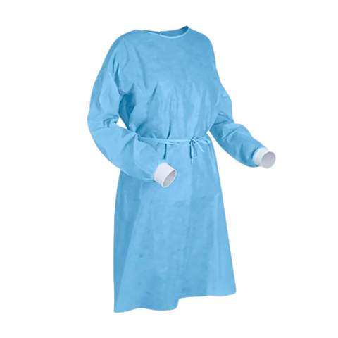 Isolation Gowns Blue, 10/Pk