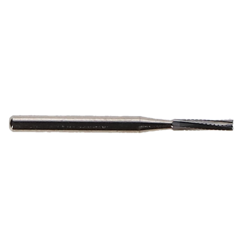 Carbide Bur, FG, # 557L, Long Straight Cross Cut Fissure, 1.0 mm, 10/Pk, FG557L-10