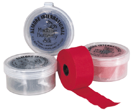 Madame Butterfly Silk Articulating Ribbon, Tape Roll, 90 Microns, Blue, 18 Yards/Roll, 72001