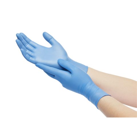 Optimum Nitrile Gloves, Powder-Free, Extra Small, Blue, 250/Box, 120NVB-10