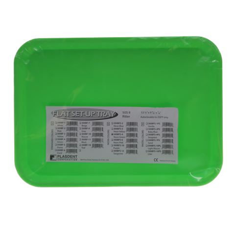 Flat Tray # B, Neon Green, 1/Pk, OR314