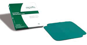 Rubber Dams, 6" x 6", Heavy, Blue, 36/Pk, RU113
