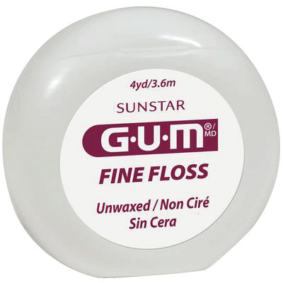 Gum Eez-Thru Floss, 4 yd, Mint, 144/Pk, 2014PQ