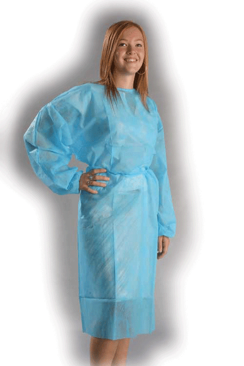 Lab Coats, Medium, Sky Blue, 10/Pk, DLJ-SBM