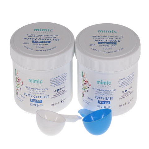 Mimic VPS Impression Putty Fast Set 300 ml, VPS-PF, Impression Material, VPS Material/Vinyl Polysiloxane