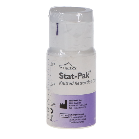 Stat-Pak Knitted Retraction Cord, # 00, Navy Blue, 100"/Pk, 302612