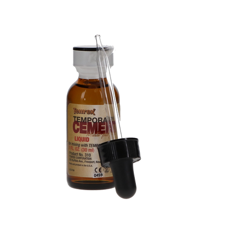 Temrex ZOE Temporary Cement Liquid Refill 1 oz/Bt, 310, Cements & Liners, Temporary Cements