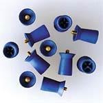 Densco Prophy Cups Screw Shank Soft Blue Rubber with Skirt, 085132-01M, Preventives, Prophy Cups