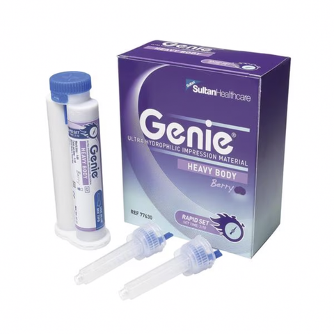 Genie VPS Impression Material, Heavy Body, Rapid Set, 50 ml, 2/Pk, 77630