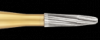 12-Blade Trimming & Finishing Carbide Burs, FG, Bullet, # 7802, 5/Pk, 15802-5