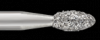 Piranha Diamond Single-Use Burs, FGSS, Football, # 379-018, 1.8 mm, Coarse, Black, 25/Pk, 379-018C-S