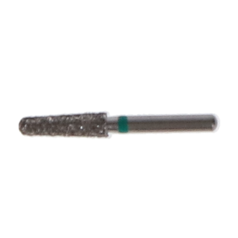 Piranha Diamond Single-Use Burs, FGSS, Round End Taper, # 856-024, 2.4 mm, Coarse, Green, 25/Pk, 856-024C-SS