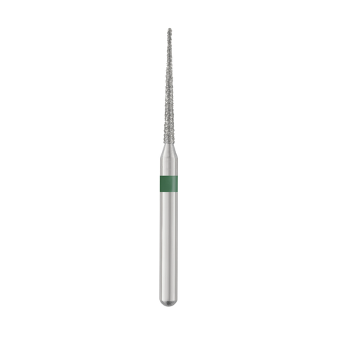 Piranha Diamond Single-Use Burs, FG, Needle, # 859-010, 1.0 mm, Coarse, Green, 25/Pk, 859-010C