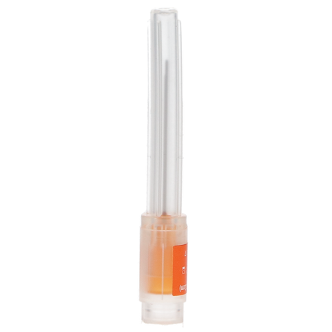 Monoject Endodontic Irrigation Needles, Plastic Hubs, 23 Ga x 1.25", Orange, 25/Pk, 8881471232