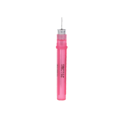 Monoject Needles, Metal Hub, # 401, Ga 25, Long, Red, 100/Pk, 401031
