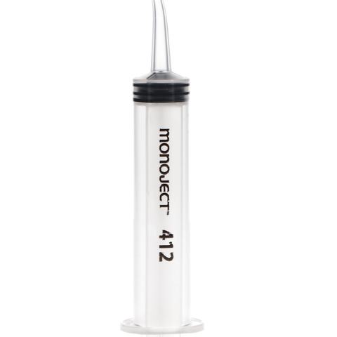 Monoject Disposable Irrigation Syringe Curved Tip  412, 412012, Impression Material, Accessories-Syringes