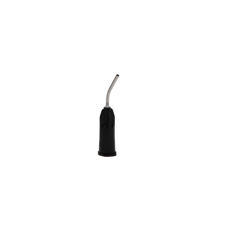 Pre-Bent Syringe Applicator Tips, 19 Ga, 1/2", Black, 100/Pk, 19K100