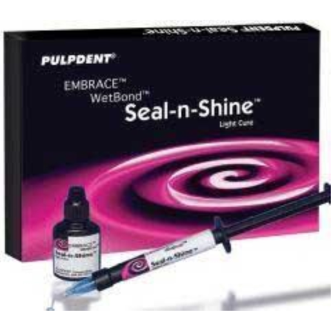 Embrace Wetbond Seal-n-Shine Finish & Polishing Resin, Light-Cure, Syringe Kit, 1.2 ml, Clear, 2/Pk, EMSNY
