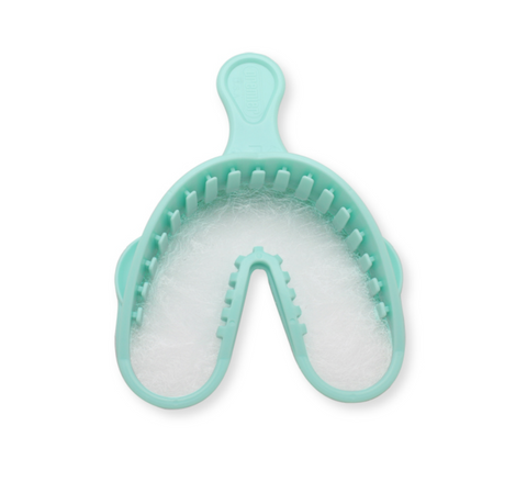 Alfa Triple Tray Impression Trays, Large, Green, 24/Pk, 1006333