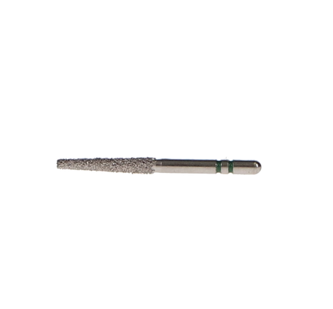 Two Striper Diamond Burs, FG, Flat-End Taper, 703.10, 1.8 mm, Coarse, Green, 5/Pk, 2015347