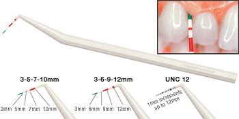 Periowise Periodontal Probes 3-6-9-12 3/Pk, 9006108, dental Instruments, Diagnostic-Probes