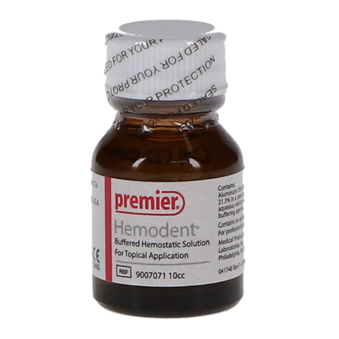 Hemodent Topical Hemostatic Solution Buffered Aluminum Chloride 10 cc, 9007071, Retraction Materials, Hemostatic Solutions