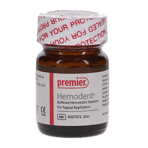 Hemodent Topical Hemostatic Solution Buffered Aluminum Chloride 20 cc, 9007072, Retraction Materials, Hemostatic Solutions