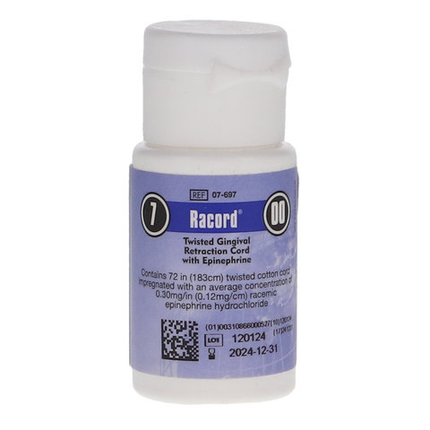 Racord Twisted Retraction Cord with Epinephrine Size 0, 07-700, Retraction Materials, Cords, Twists, & Braids